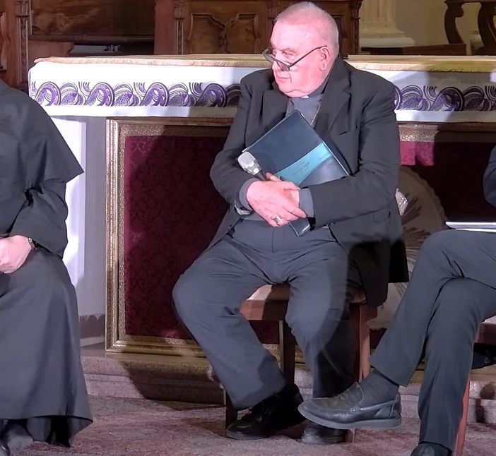 Da siniostra Fra Paolo Benanti, mons. Franco Giulio Brambilla, mons. Matteo Maria Zuppi