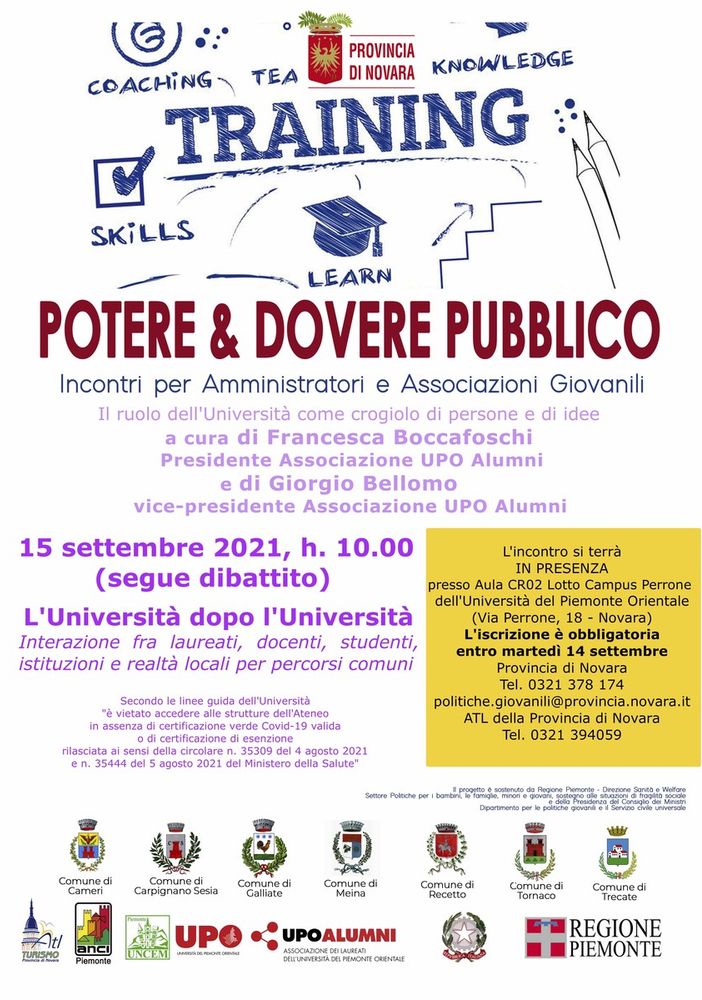 Proseguono gli incontri di “Potere&amp;dovere pubblico”