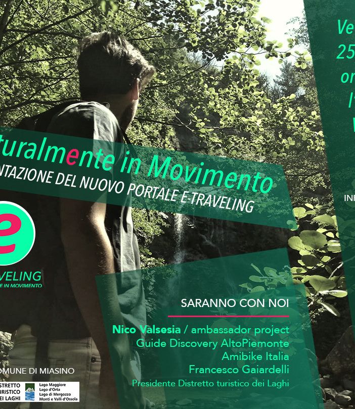 Venerdì 25 verrà presentato il nuovo portale 'E-Traveling. Naturalmente in movimento'