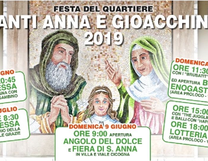 Trecate: Festa del quartiere Santi Anna e Gioacchino, il programma