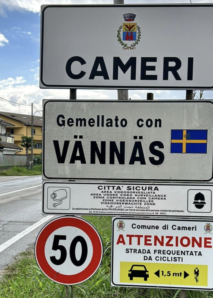 Cameri: posizionati i cartelli &quot;salva ciclisti&quot;