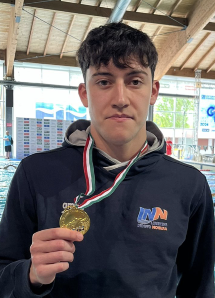 Riccardo Rigazio campione italiano nei 50 rana juniores