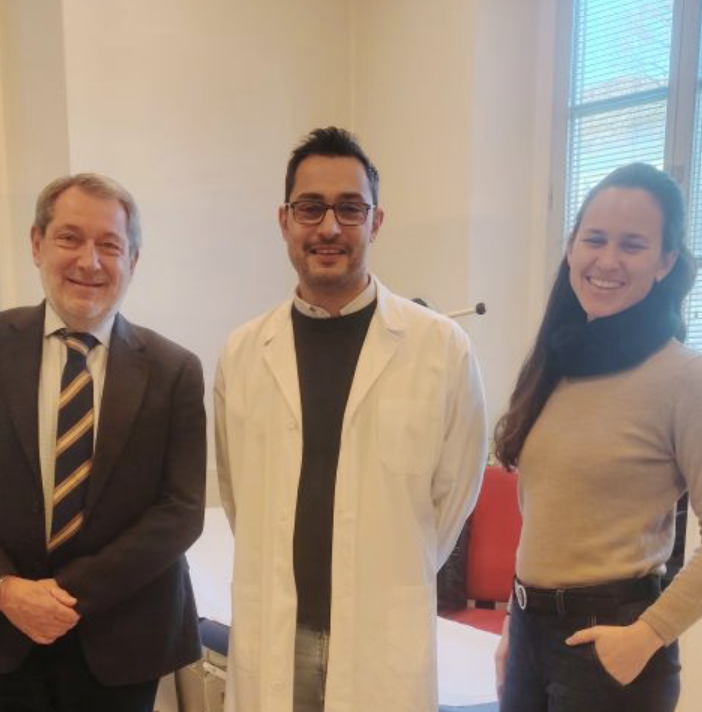 Nella foto, da sinistra: il dott. Gianni Valzer, il dott. Cannici (Medico di Medicina Generale) e la dott.ssa Tamara Harpaz