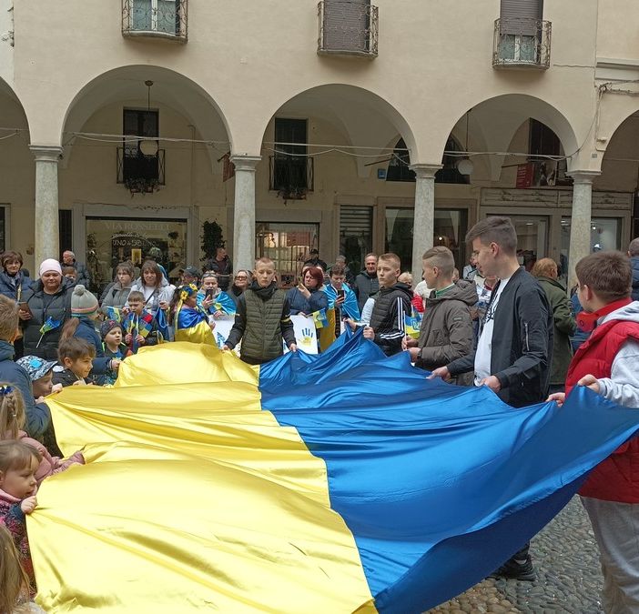La comunità ucraina di Novara ha ricordato l'invasione russa e chiede la pace
