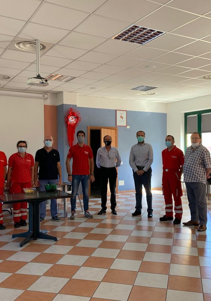 Il presidente Regionale Cri ha visitato la sede di Trecate