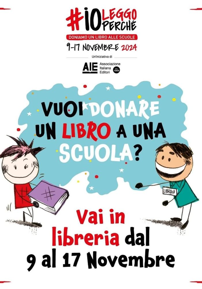 Torna “io leggo perché”: una settimana di doni per le scuole