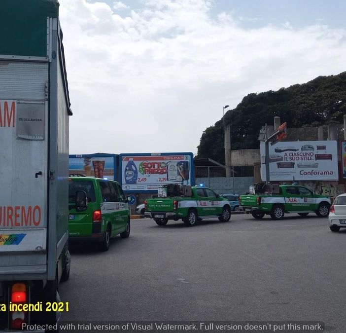 La Colonna Mobile dell’Aib è impegnata negli incendi in Sicilia