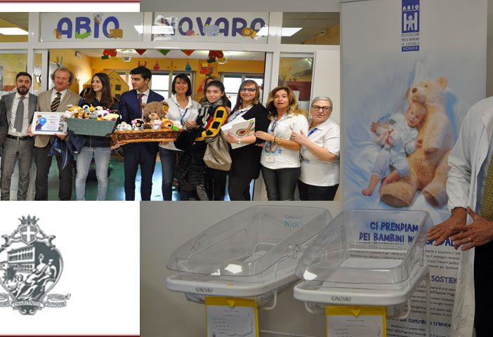 Dieci nuove culle per i neonati dell’Azienda ospedaliero-Universitaria Maggiore della Carità di Novara