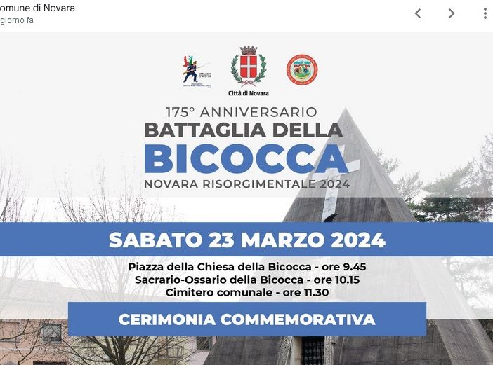 Celebrazioni del 175 anniversario della battaglia della Bicocca