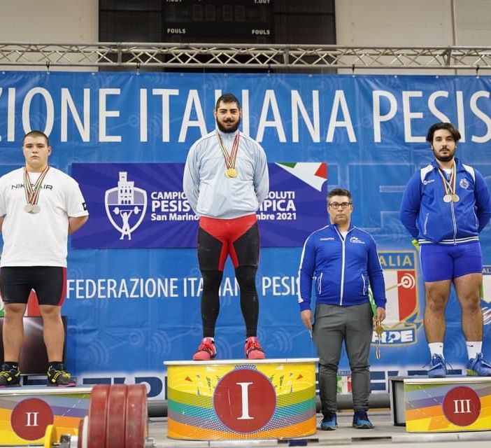 Pesistica: Mirco Brandi medaglia d’Argento agli Assoluti