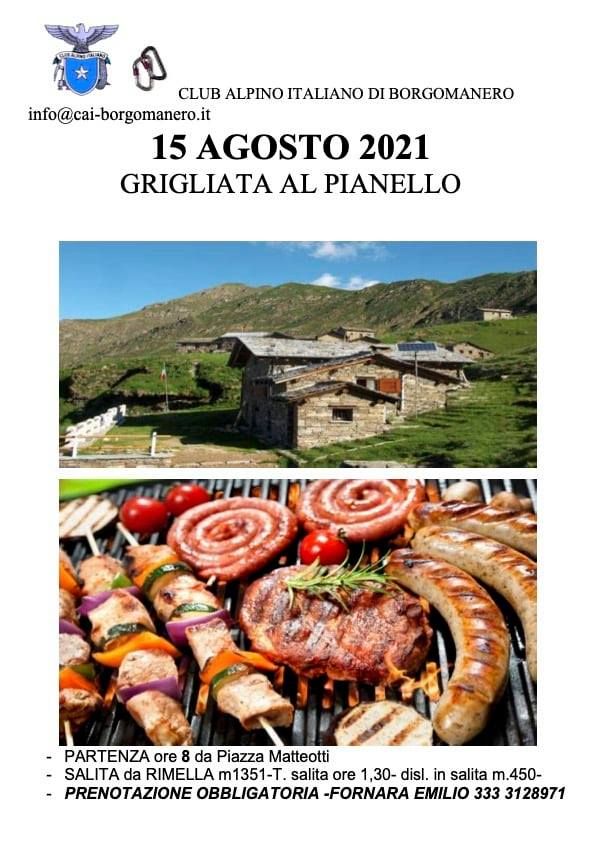 CAI Borgomanero grigliata al Pianello