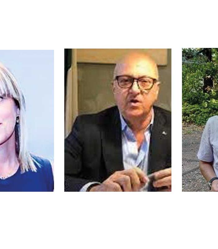 Nella foto da sinistra: Marina Chiarelli,  Gianluca Godio e Michele Ragno
