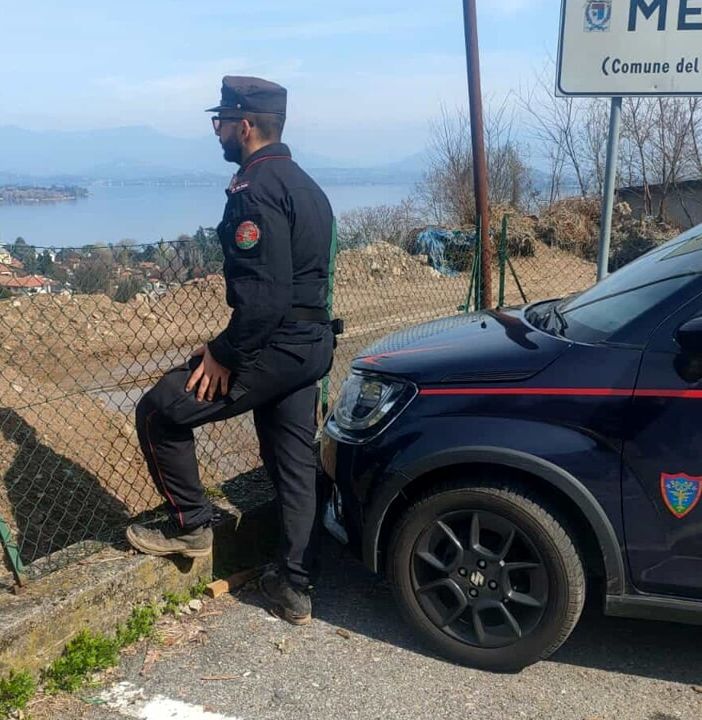 Frana a Meina: sequestrato il cantiere dai carabinieri forestali