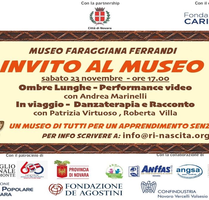 Eventi al Museo Faraggiana Ferrandi: &quot;Ombre lunghe&quot; e &quot;in viaggio&quot;