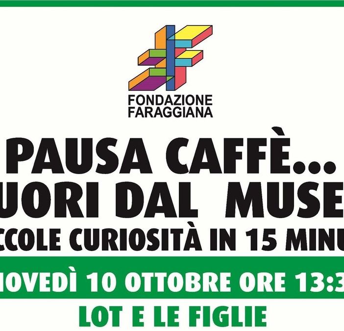 Tornano le 'Pause Caffè' della Fondazione Faraggiana