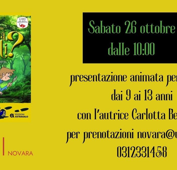 'Dov'è finita la Signora Consoli?' Presentazione animata con Carlotta Benedetti