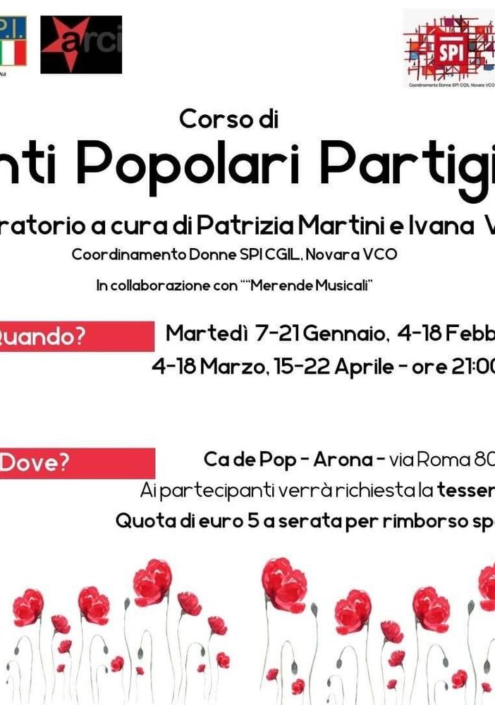 Arona canta la memoria: canti popolari partigiani
