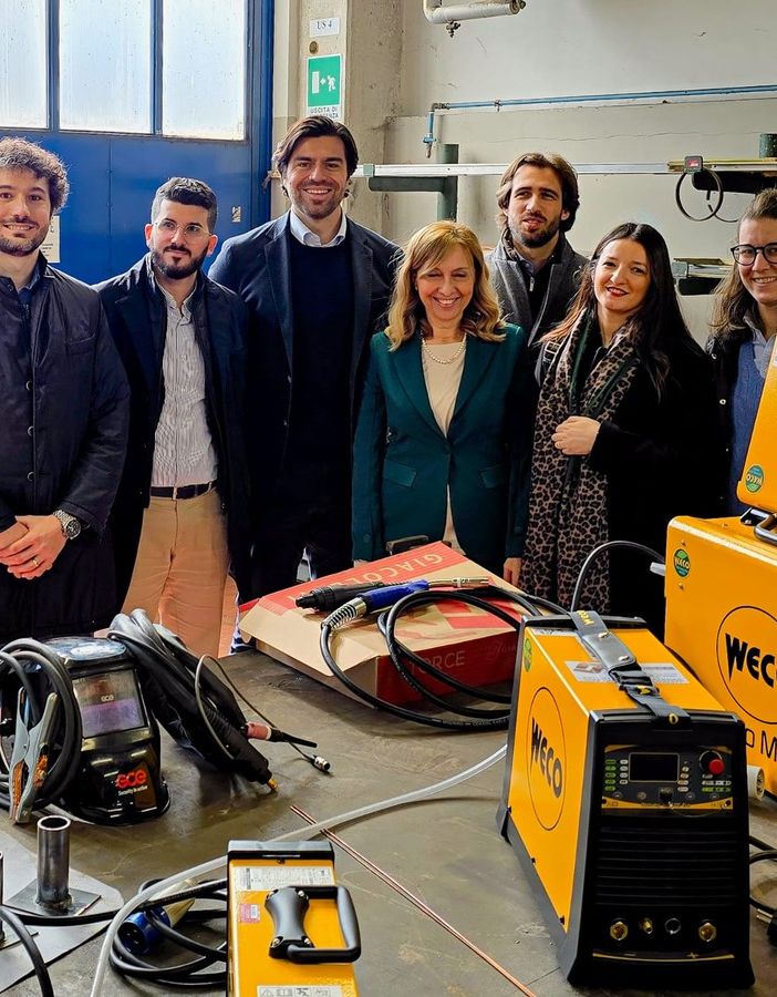 Il Gruppo Giovani Imprenditori di Cnvv dona una saldatrice