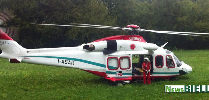 Scontro auto-moto a Pray, centauro trasportato a Novara con l'elisoccorso