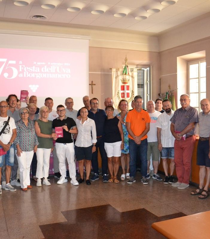 Tutto pronto per la 75esima edizione della Festa dell'Uva di Borgomanero
