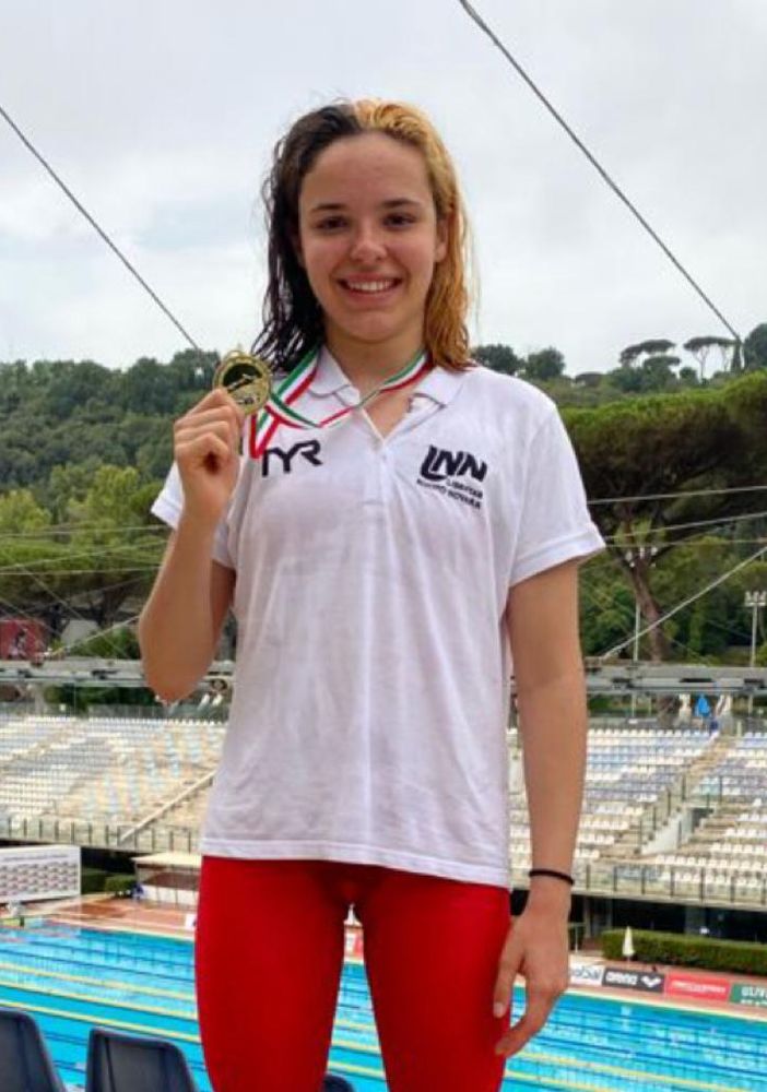 Giorgia Crepaldi della libertas Nuoto vestirà d'azzurro alla Coppa Coem