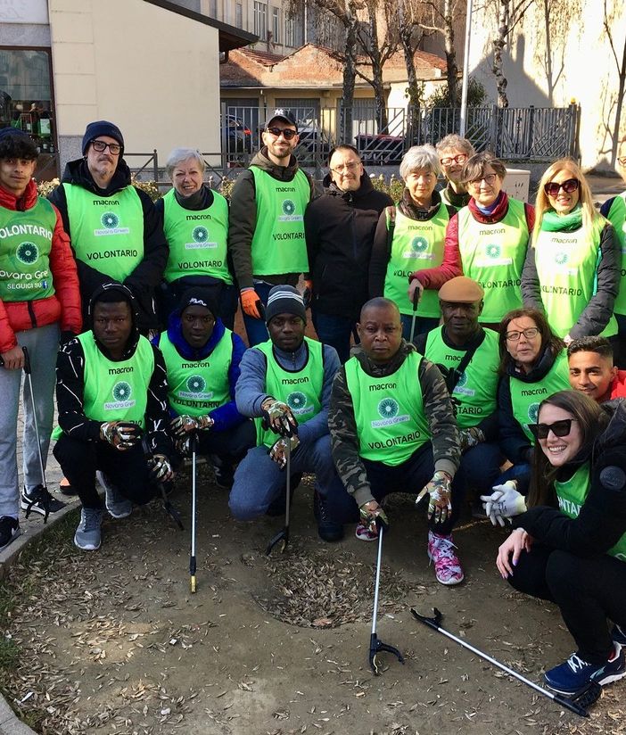 Novara Green e associazioni di volontariato del quartiere si uniscono per una pulizia inclusiva a Sant’Agabio