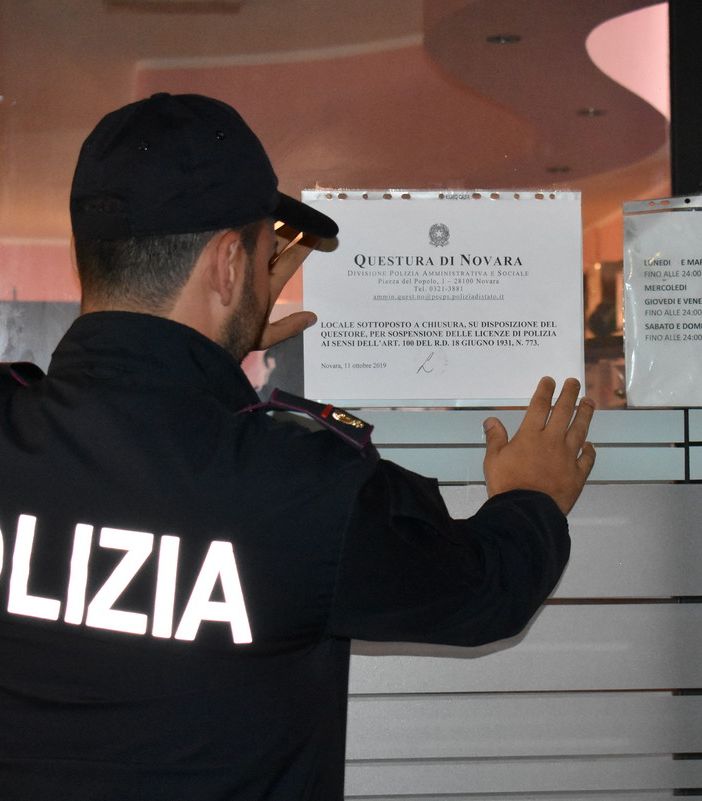 Operazione interforze 'Alto Impatto' in nove locali notturni a Novara