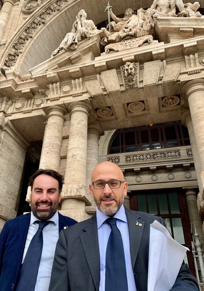Preioni e Allasia a Roma per depositare il quesito referendario per la modifica della legge elettorale