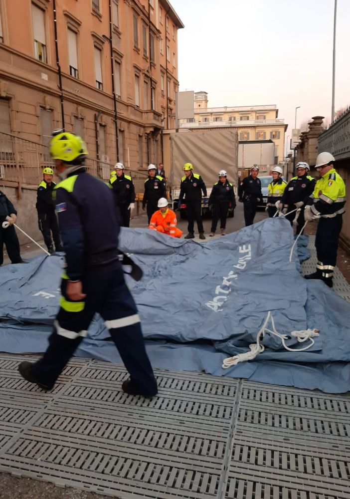 Anche a Novara la tenda della Protezione Civile al Pronto Soccorso