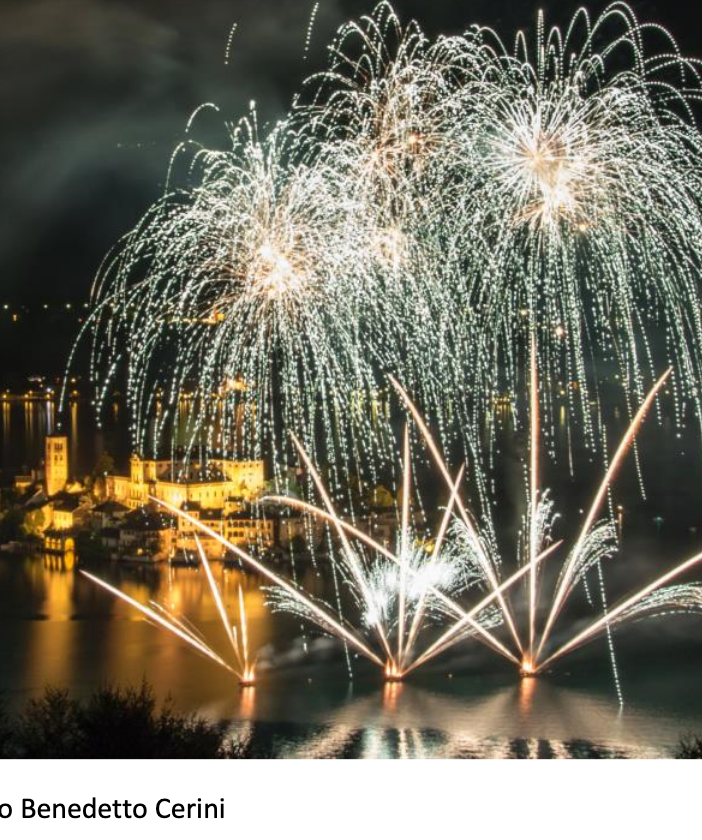 Domenica a Orta San Giulio la serata d'apertura del 'Festival di Fuochi d'Artificio'