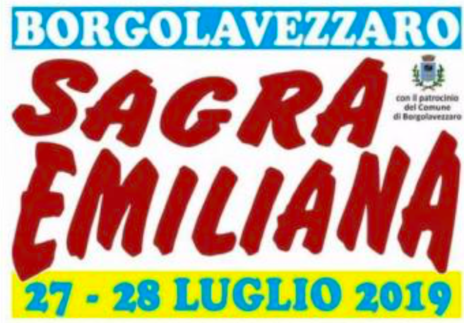 Il 27 e 28 luglio a Borgolavezzaro la Sagra Emiliana