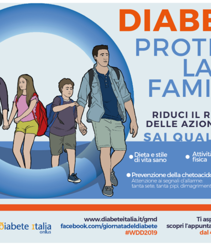 14 novembre: Giornata Mondiale del Diabete. Il Diabete coinvolge ogni famiglia, puoi riconoscere i segnali di allarme nella tua?