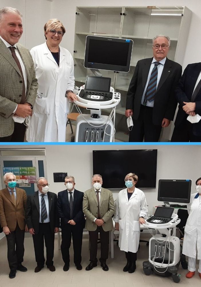 la Fondazione Opera Pia Eletto Lualdi dona un ecografo alla pediatria del Maggiore