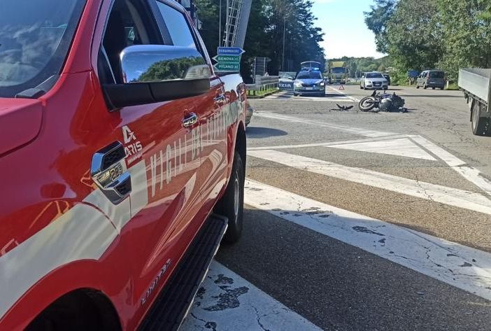 Incidente tra un Suv e una moto all’uscita dell’Autostrada di Paruzzaro