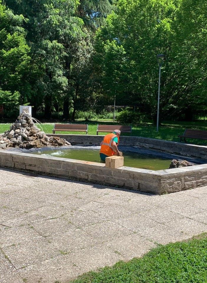 Assa Novara ha riparato la fontana del Parco dei Bambini