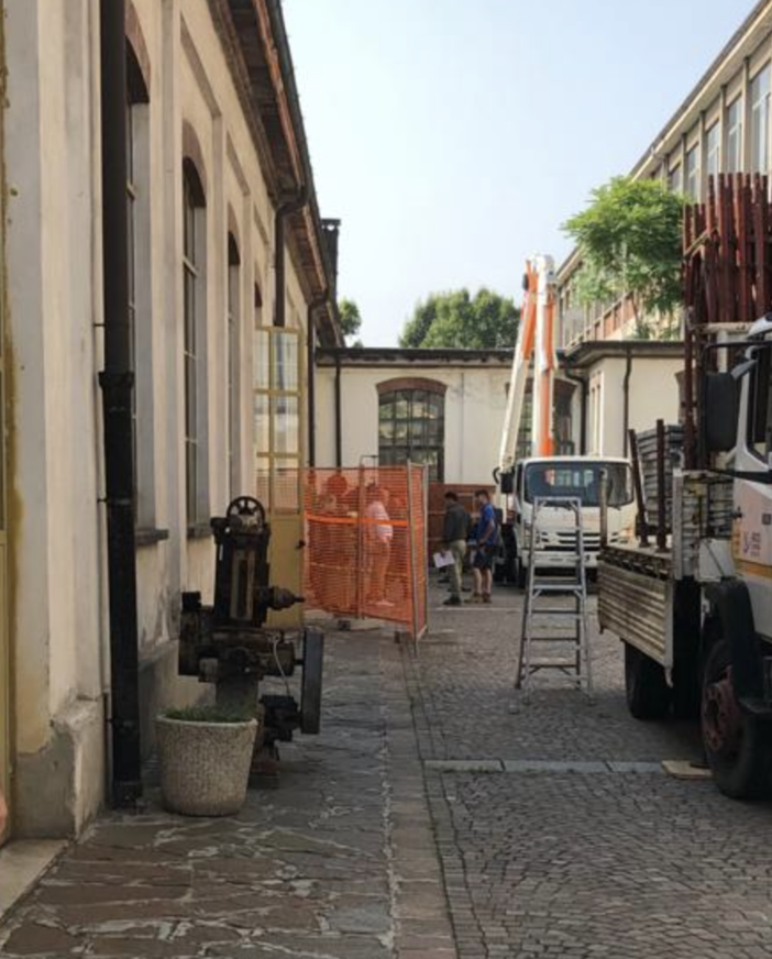 Sopralluogo tecnico della provincia nel cantiere di messa in sicurezza dell’Iti “Omar”
