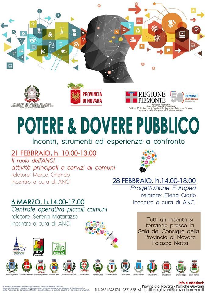 Si conclude domani il ciclo di incontri 'Potere e dovere pubblico'