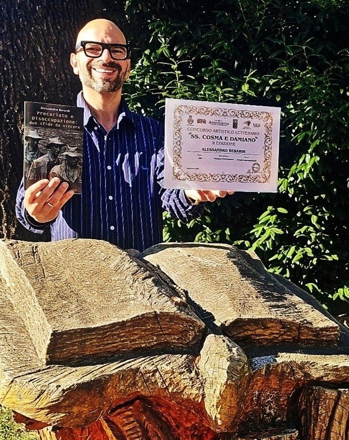 Alessandro Berardi premiato alla seconda edizione del Concorso Artistico-Letterario “SS Cosma e Damiano”