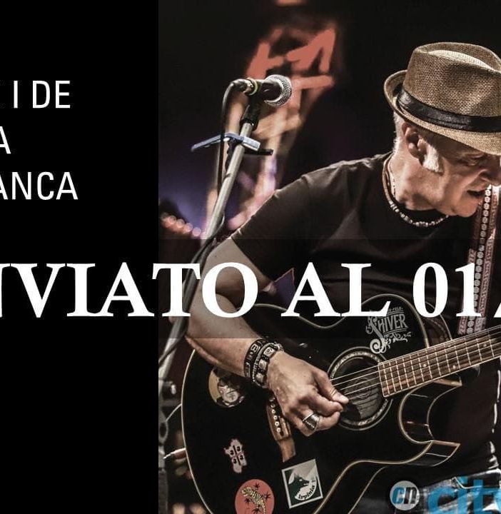 Rimandato il concerto di Davide Van De Sfroos