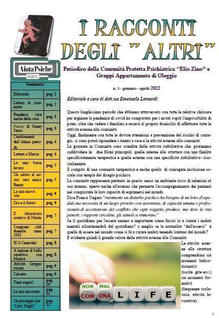 In distribuzione il primo numero di ‘I Racconti degli Altri’