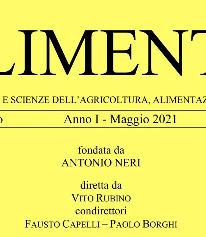 All’Upo nasce ‘Alimenta’ la rivista dedicata al settore Agro – Alimentare e all’ambiente