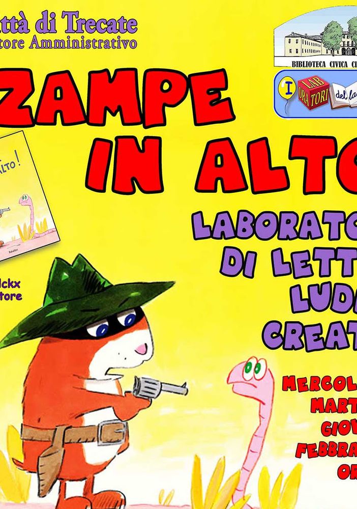 “Zampe in alto!”, laboratorio ludico - creativo in Biblioteca a Trecate