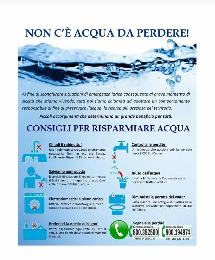 Orta San Giulio invita al risparmio dell’acqua