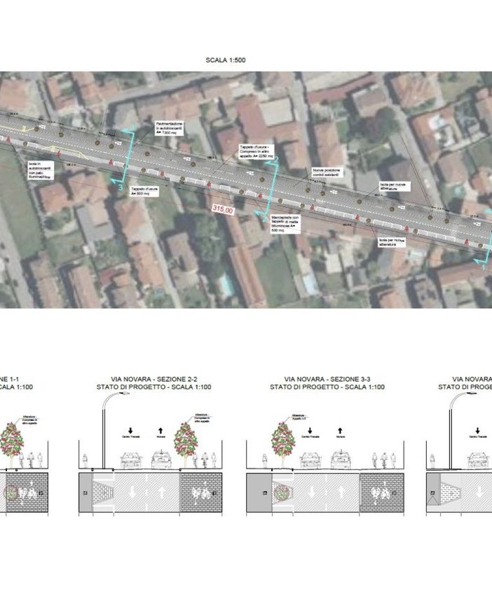 Trecate: partono oggi i lavori di riquialificazione di via Novara