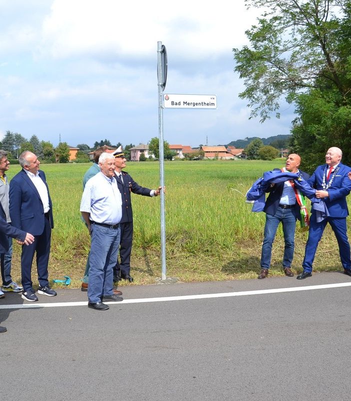 Inaugurata la nuova via dedicata a Bad Mergentheim