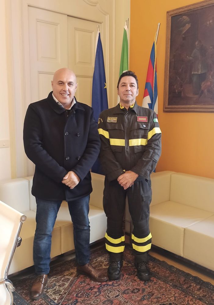 Borgomanero accoglie il nuovo comandante dei Vigili del fuoco
