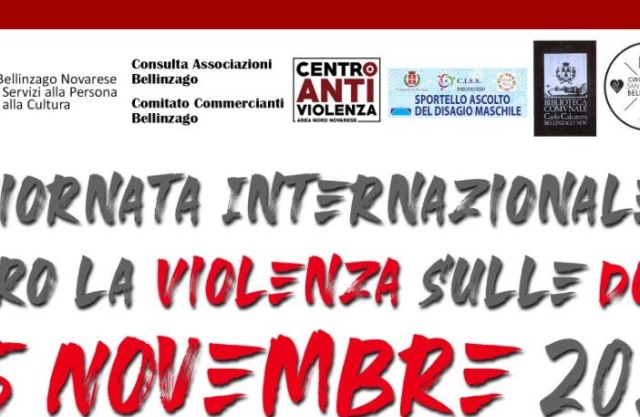 Il 24 e il 25 novembre a Bellinzago si celebra la Giornata contro la violenza sulle donne