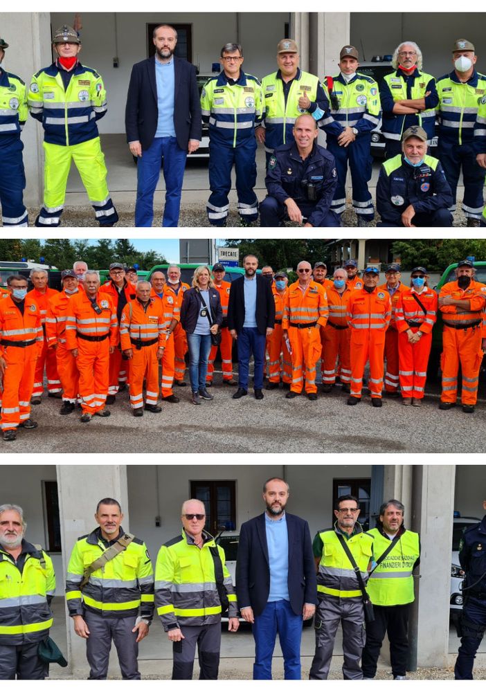Il sindaco di Trecate ringrazia i Volontari della Protezione Civile