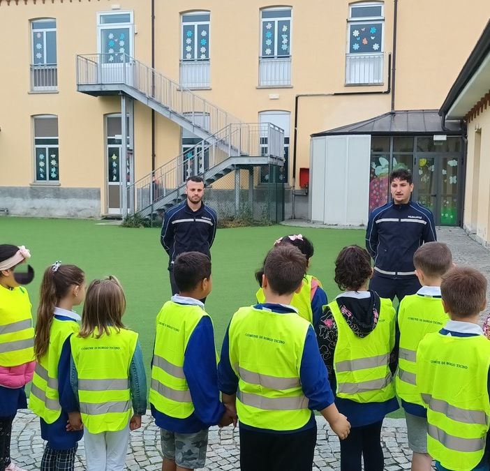 Conclusione del progetto scolastico di educazione stradale a Borgo Ticino