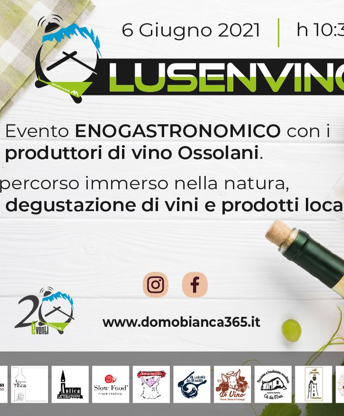 Domobianca365, domenica a Foppiano l'evento ‘Lusevino’